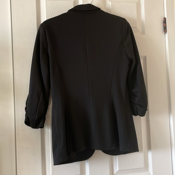 Discontinued Ricki’s 3/4 ruched sleeve blazer black - Picture 9 of 9